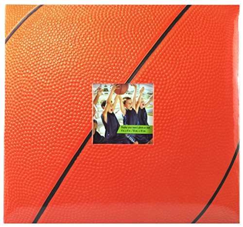 MCS MBI 13.5x12.5 Inch Basketball Theme Scrapbook Album with 12x12 Inch Pages with Photo Opening (865402)