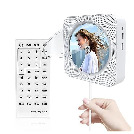 ZYOKATA Multifunction DVD Player for Home CD Player with Bluetooth 5.1 Dual Speakers, DVD Player for TV with Remote Control, RCA, HDMI Cable, HD 1080p, Full Region, Break Point Memory