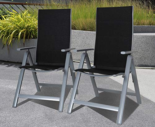 Alu-Klappsessel Chicreat mit verstellbarer Rückenlehne für Camping und Garten