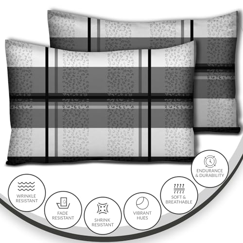 DEKORO Double Duvet Set, Reversible Duvet Cover Sets, Premium Microfibre - Image 4