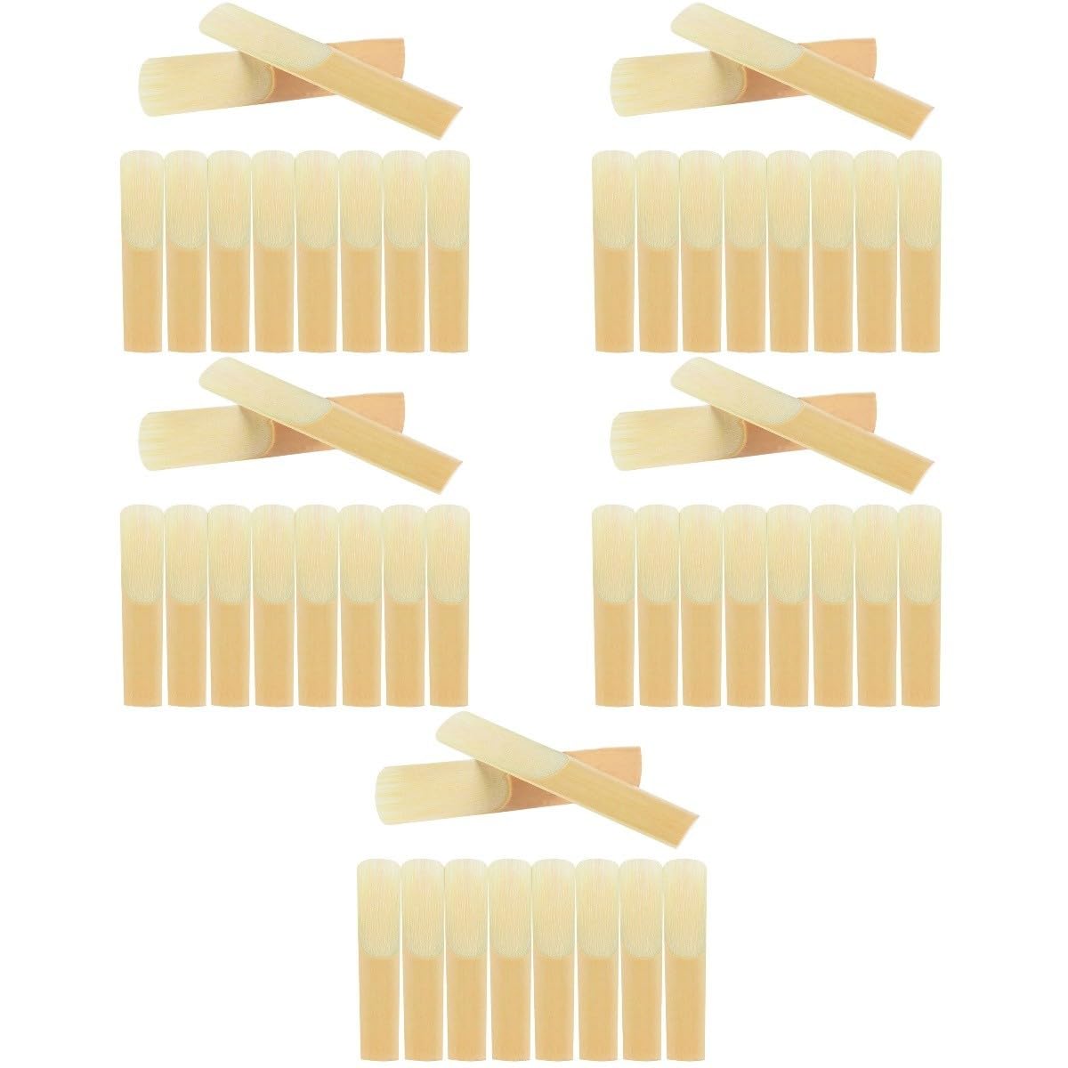 Abaodam 50pezzi Ance Per Sax Ance Artigianali Per Sassofono Soprano Facili Da Installare Compatta e Resistente Per Musicisti Professionisti e Principianti