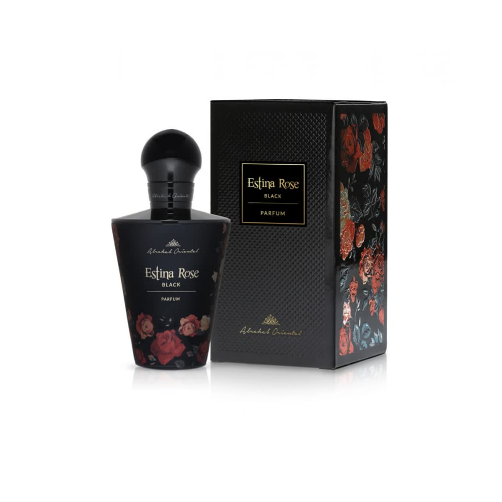 Estina Rose Black - Parfum Spray - For Women - by Al-Rehab Oriental - 70ml(2.36 Fl Oz)