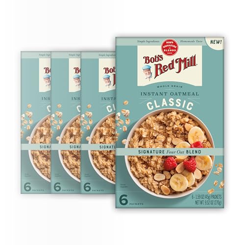 Bob's Red Mill Instant Oatmeal, Classic, 24 Packets Total, Non-GMO,