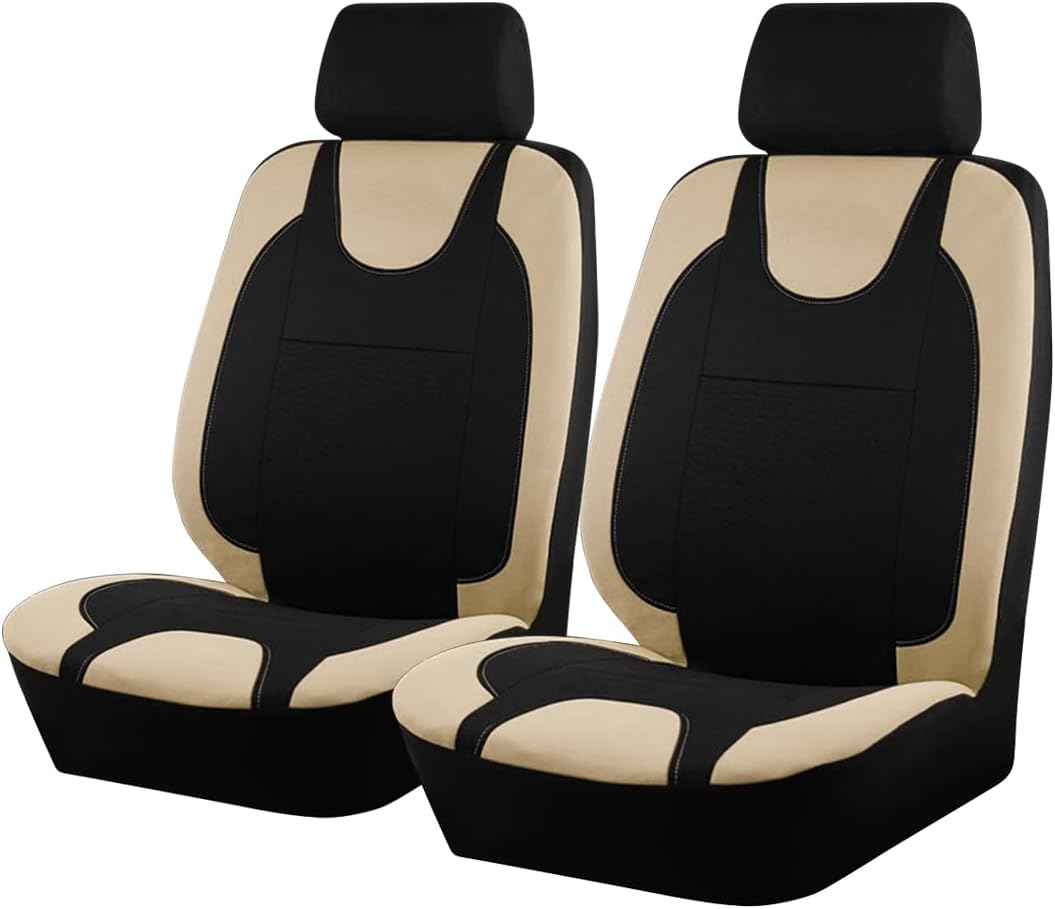 Bittwee 9PCS Car Seat Covers Full Set, Polyester Washable Automobile 5-Seats Protectors with Headrest Cover, Comfortable Vehicle Seat Interior Protection Accessories, Universal Fit (Red)