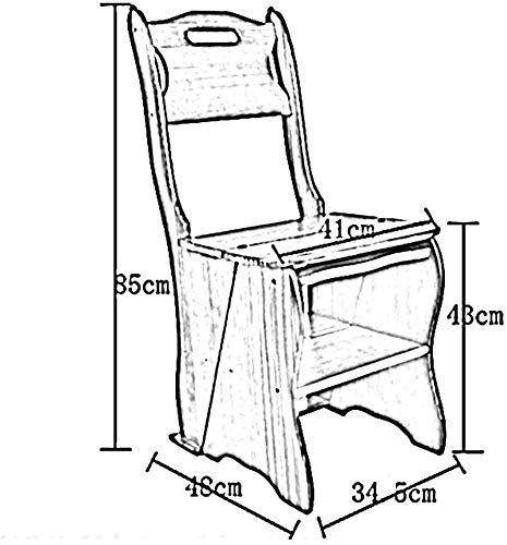 Échelle et tabouret double usage CHEWYNP : escabeau pliant et chaise d'intérieur multifonction