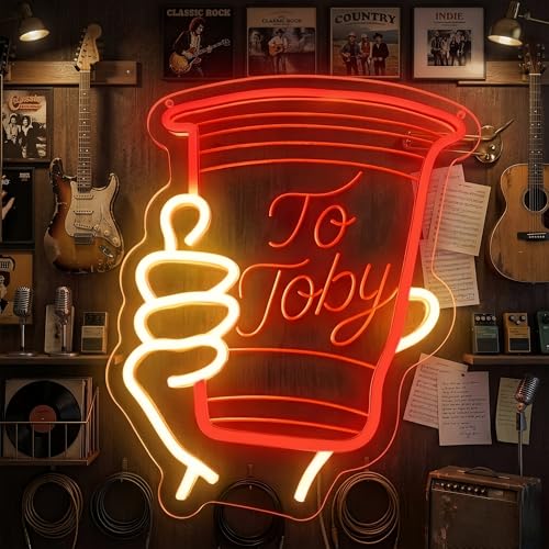 Solo Cup Toby Country Music LED Sign