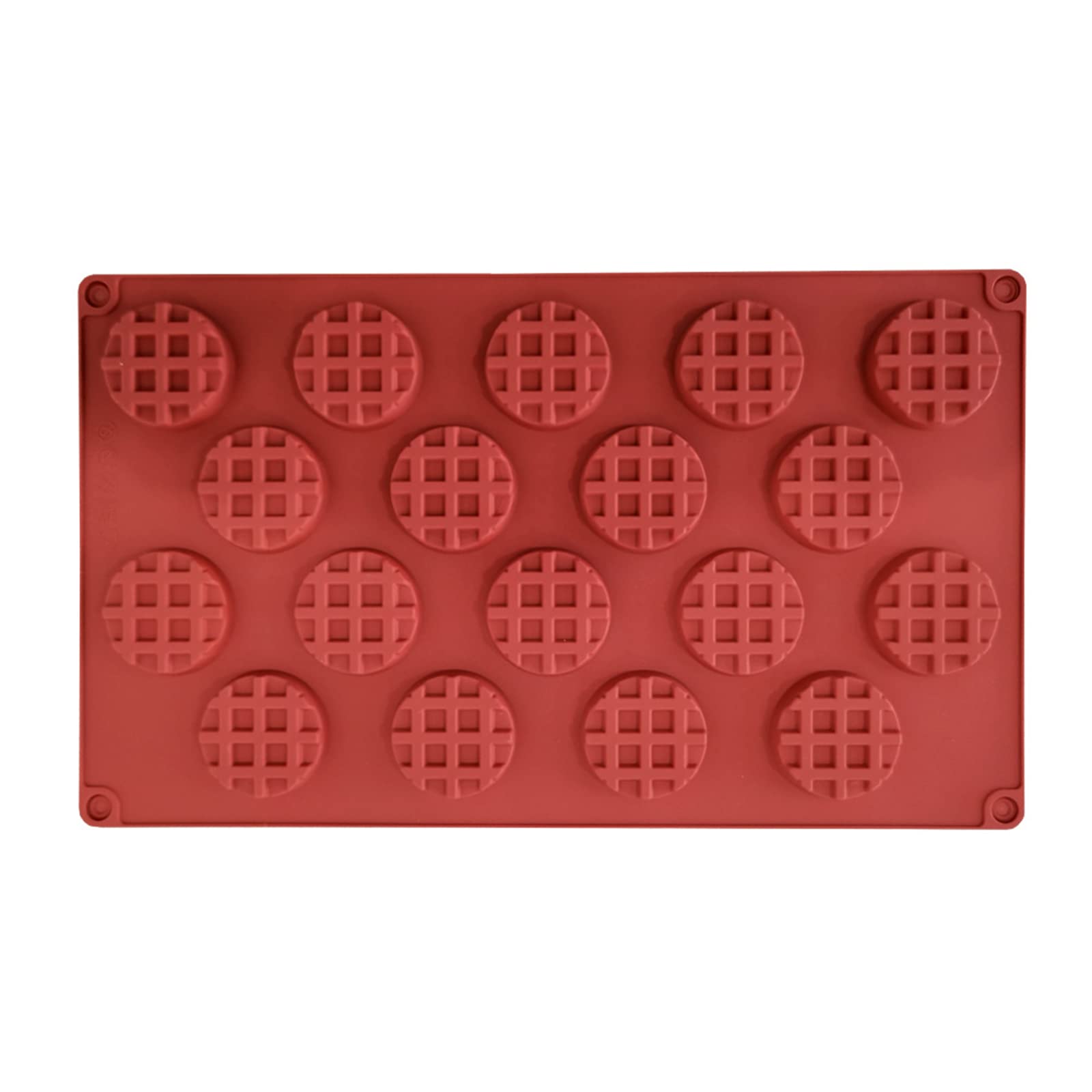 2-Pack Silicone Waffle Molds – 18 Cavity Mini Waffle Molds For Baking, Chocolate, Candies, Non-Stick
