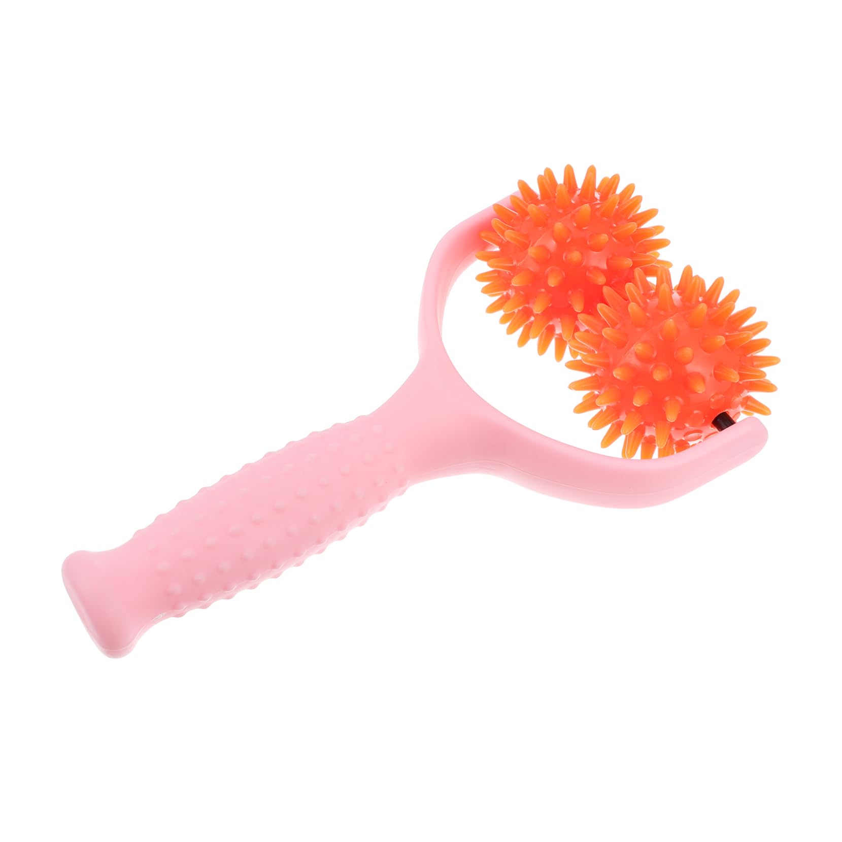 VALICLUD 2piezas Rodillo Masajeador Manual Para Relajación Muscular Herramienta De Masaje Ergonómica Para Hombros y Cuerpo Color Rosa