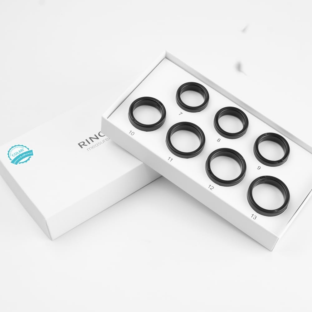 R02 Smart Ring, a Smart Ring for Women and Men, Supports Heart Rate, Blood Oxygen, Sleep Health Monitoring, Size First Sizing Kit. (Includes Ring Sizer Only)