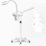 Professional Facial Steamer for Deep Hydration,2in1 Ozone Face Steamer with 5X Magnifying Lamp,Suitable for Home Use or Beauty Spa Deep Cleansing and Hydration
