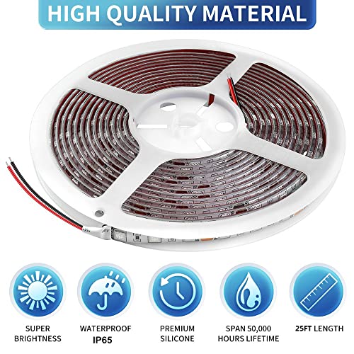 Vbakor 25FT RV Underglow Led Lights Kit, 12V Camper