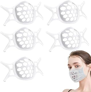 改良版 3Dインナーマスク、ひんやりマスクブラケット、鼻マスククッション、インナーサポートブラケット、口鼻サポートアーティファクト、メイク崩れ防止、口紅の保護、呼吸スペースを増やす
