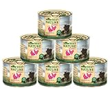 Dehner Best Nature Katzenfutter Kitten, Geflügelherzen und Reis, 6 x 200 g (1.2 kg)