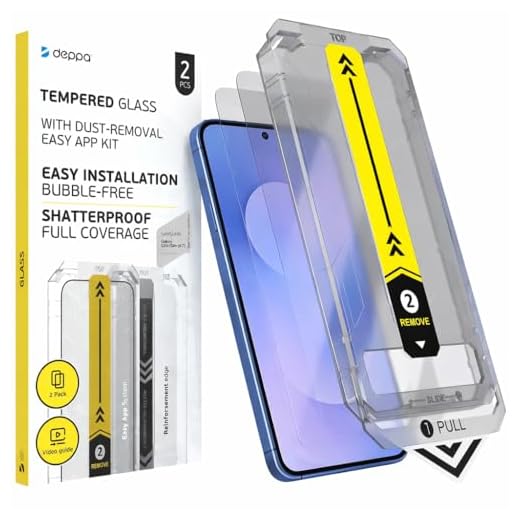 Deppa |2 Stück| Schutzfolie für Samsung Galaxy S25 FE (6,7') mit Smart-Schablone | FINGERABDRUCK-KOMPATIBEL | Stoßfest | Vollständige Abdeckung | Blasenfreie, einfache Installation