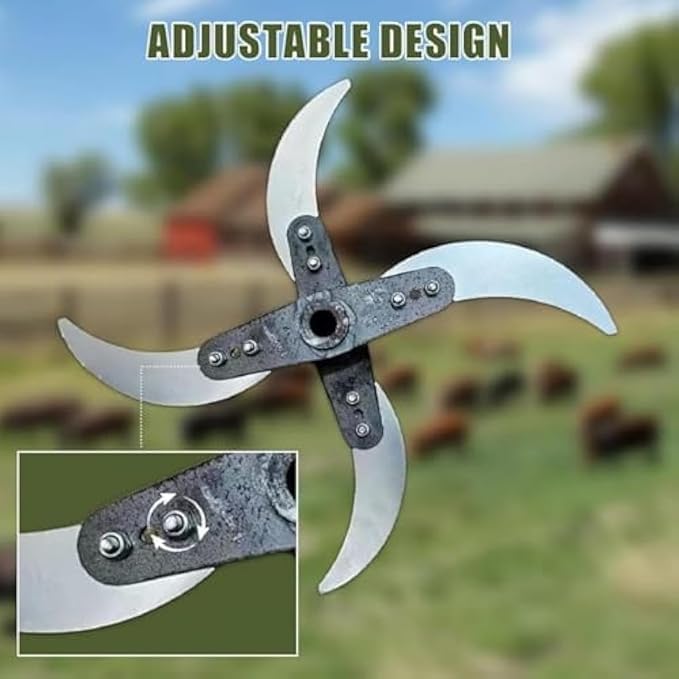 Image of Arta Grass Shredder Replacement Blades for Garden Shredder Machine | Hardened Steel | Standard Size, Pack of 1 | High Efficiency Cutting for Farm, Garden and Household Use