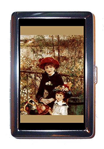 Renoir On The Terrace Impressionist Art Stainless Steel ID or Cigarettes Case (King Size or 100mm)