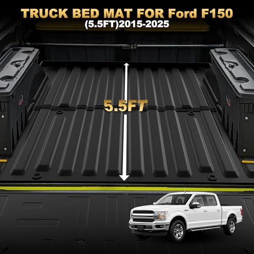 Image of 5.5FT Truck Bed Mat and Tailgate Liner Fit for 2015-2026 Ford F150 5.5ft