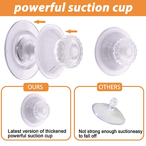 Extra-Strong-Suction-Sups-Window-Bird-Feeder-with-Drainage-Holes-Windowsill-Birdfeeders-for-Small-Birds-only-LIANGPIN-Acrylic-Clear-House-Shape-Design