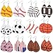 12 Pairs Faux Leather Earrings Teardrop Leather Earrings Baseball Basketball Football Earrings for Women and Girls Supplies