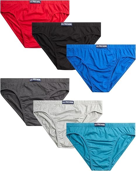 U.S. Polo Assn.Men's Underwear - 12 Pack Low Rise String Bikini Briefs (S-XL)