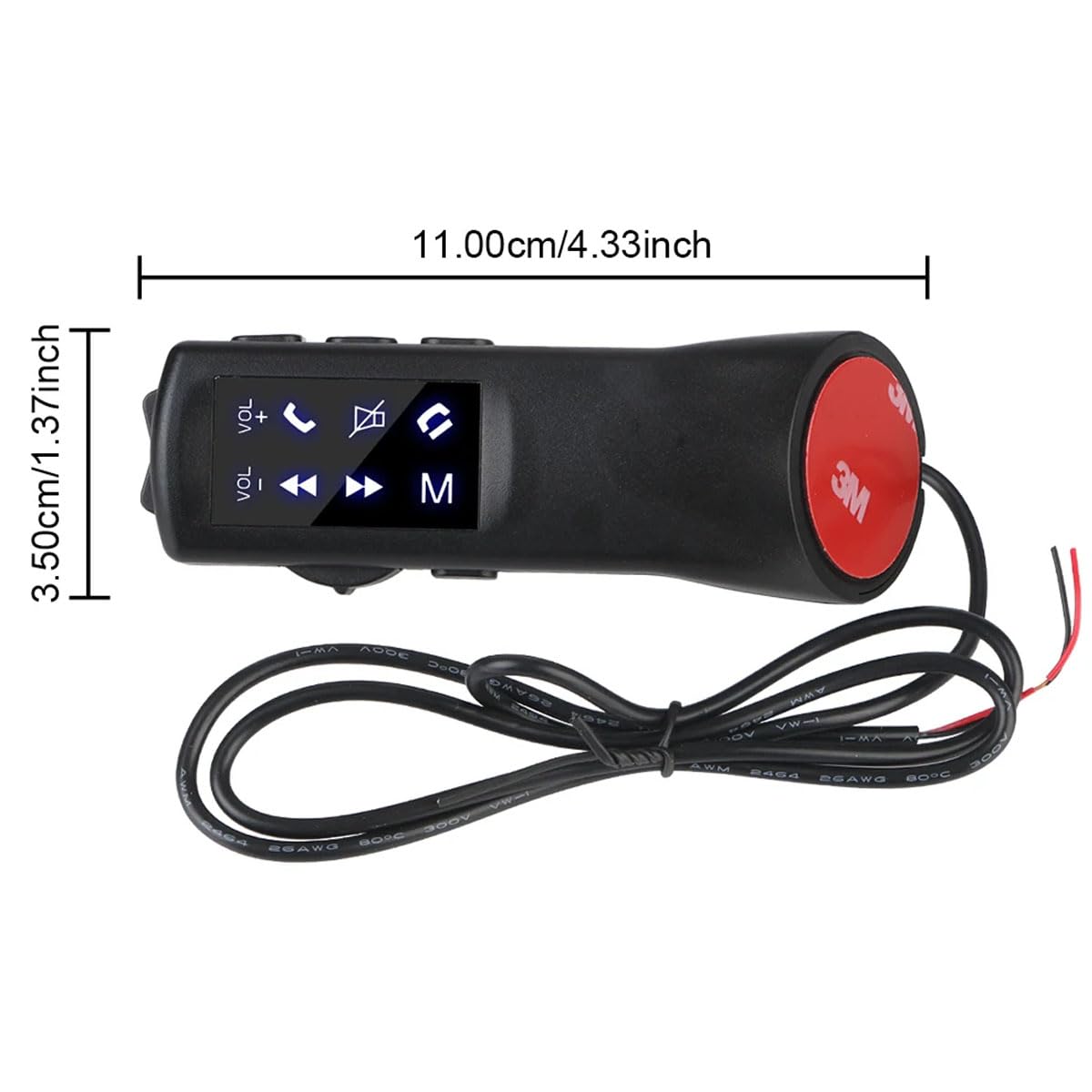 Telecomando Universale Volante Smart 8 Pulsanti Multifunzione - Controllo Volume per Android Wince, GPS, Navigatore, Lettore Multimedia, DVD, Radio Auto