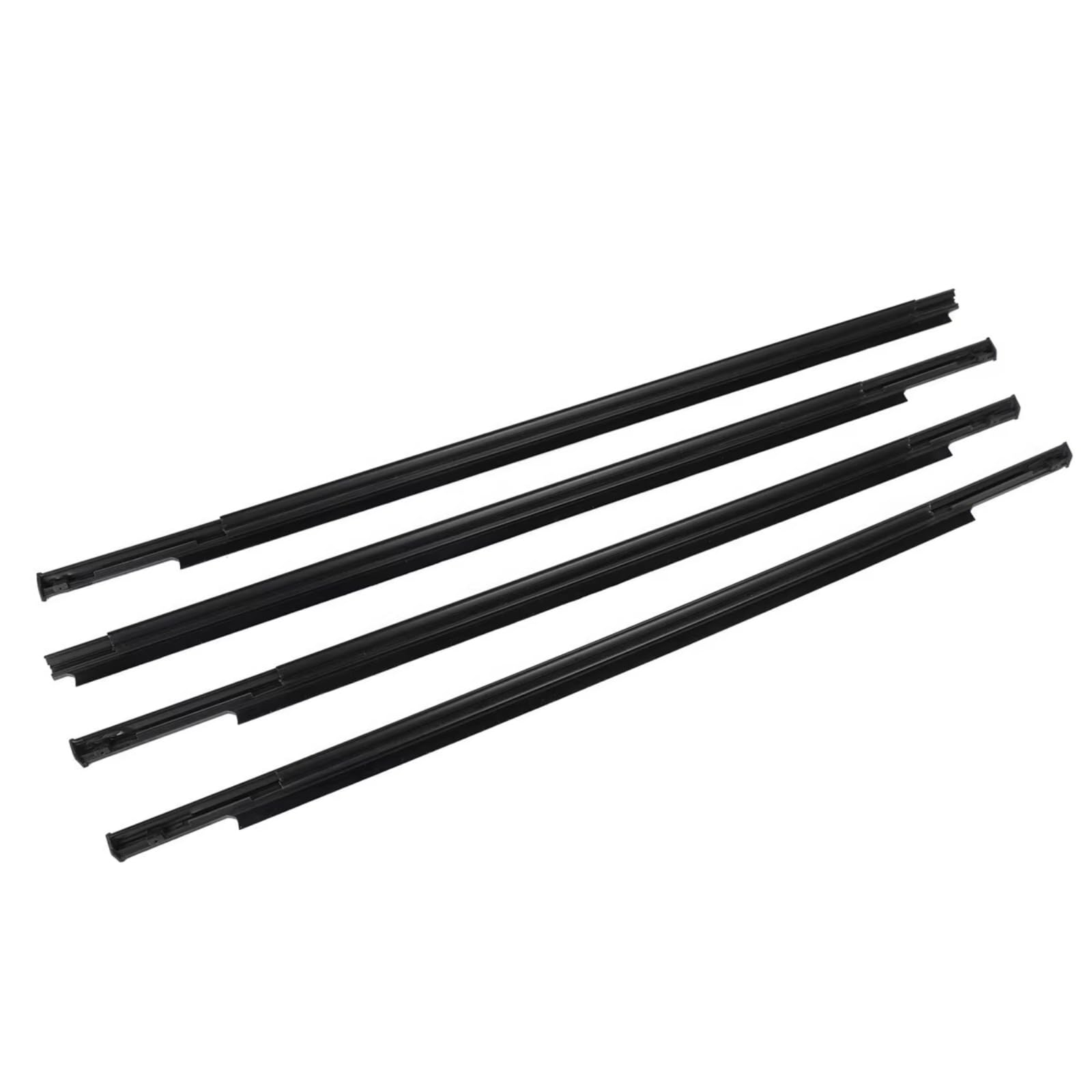for Mitsubishi for Outlander 07-12 Waterproof Pressure Sealing Strip 4 X Car Door Windows Rubber Weatherstrip Car Door Seal Protector(Outer)