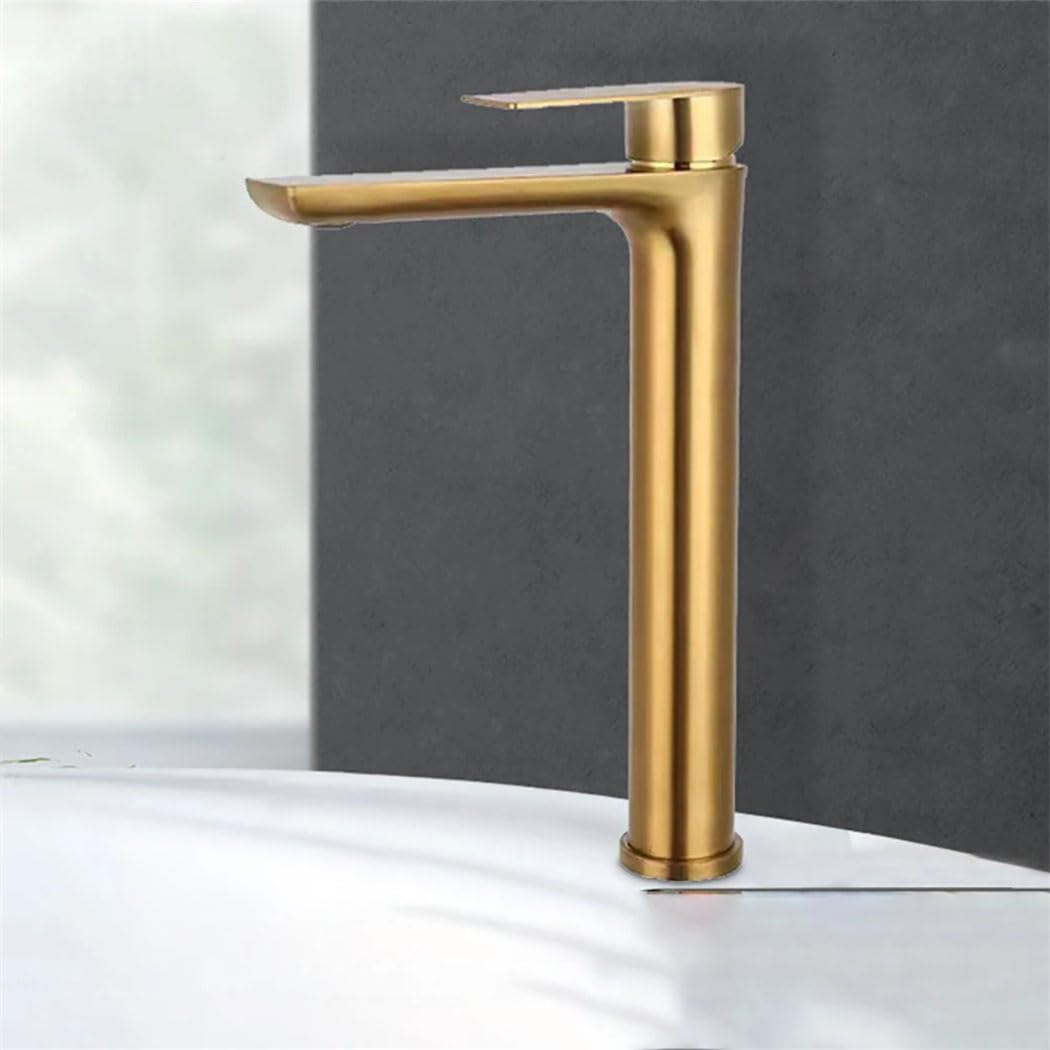 Lavabo à comptoir moderne équipé d'un mitigeur noir mat