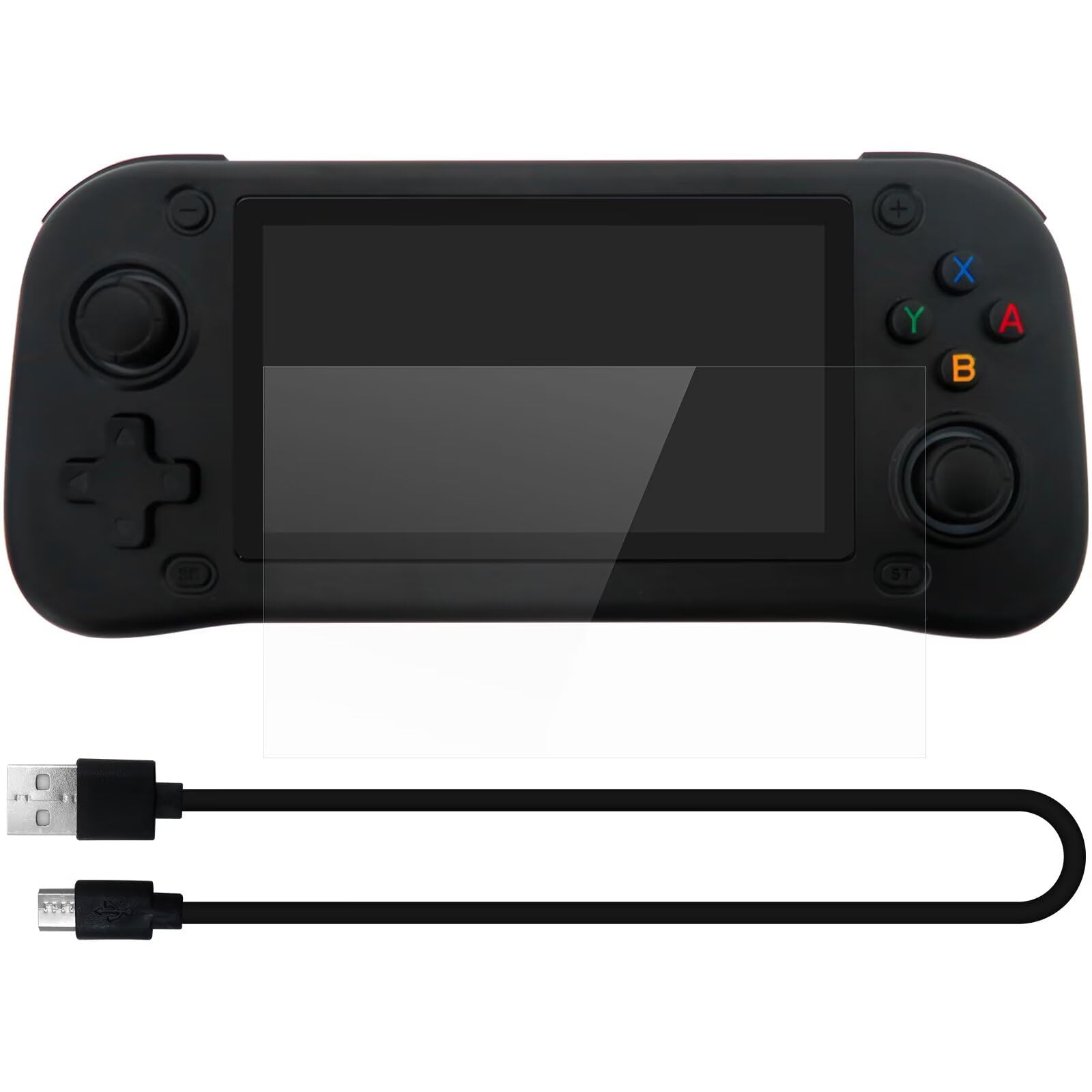 Retro Handheld Game Console with 15000+ Games, HD Gaming Controller, Built-in Multiple Emulators for PS1, for N64, 64GB Storage, 4.3-Inch LCD, TV Output, Long Battery Life(Black)