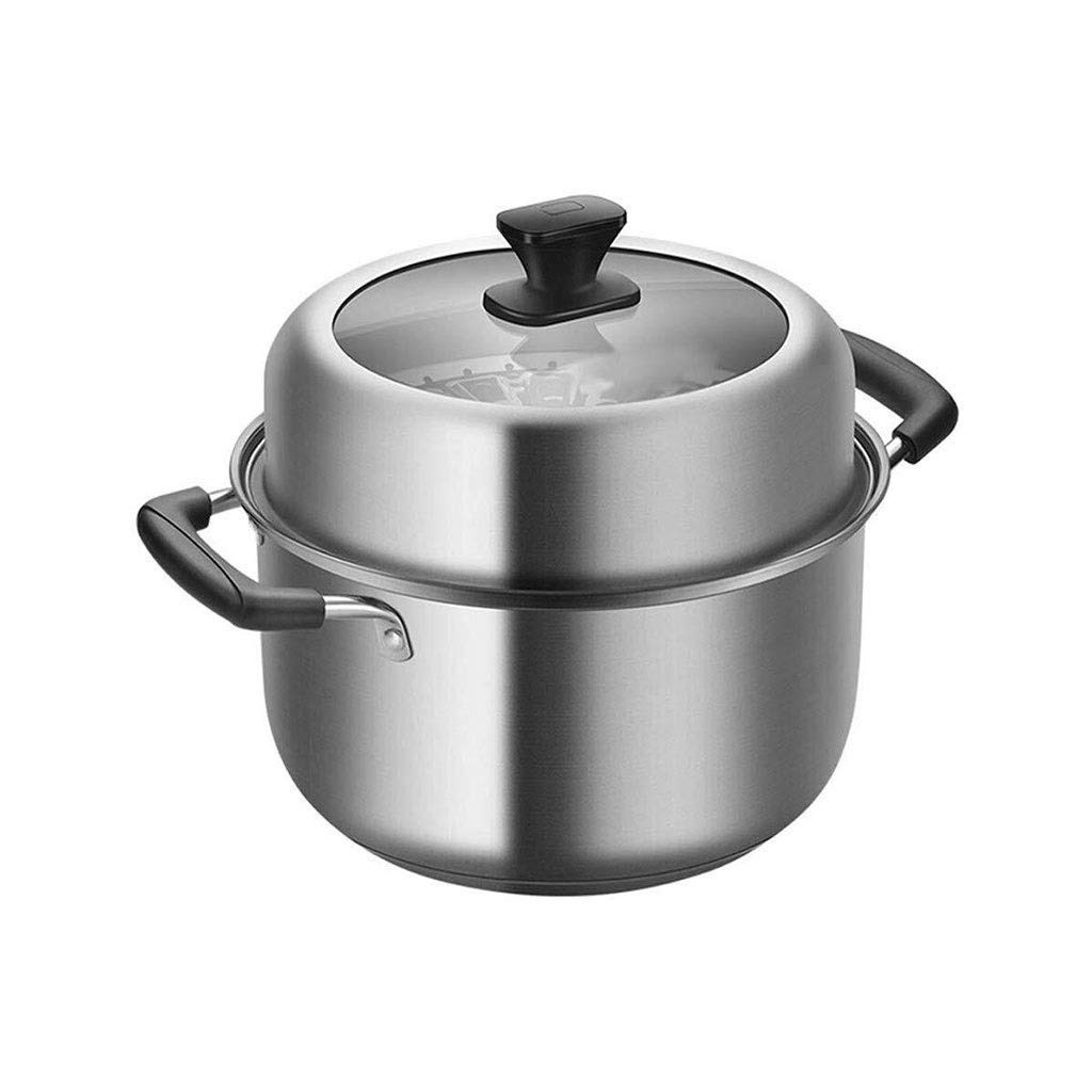 Olla grande de acero para comidas familiares y recetas saludables