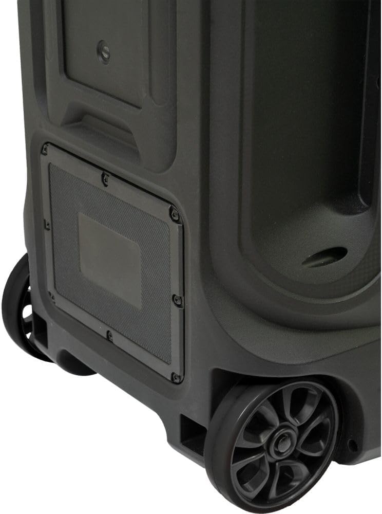 Close-up of the Ibiza MOBILE800 wheels and trolley mechanism