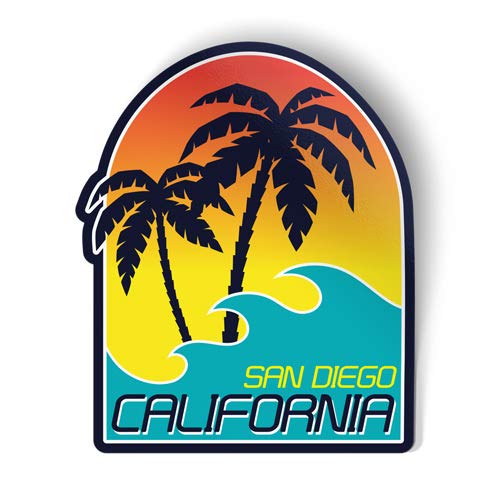 Squiddy San Diego California - Vinyl Sticker - Large Size (11