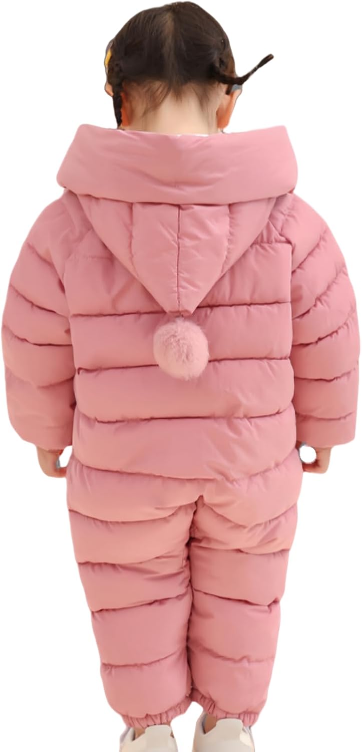 Ohrwurm 3 Pcs Baby Flannel Lining Snowsuit Unisex Winter Warm Jumpsuit Double Zip Up Romper