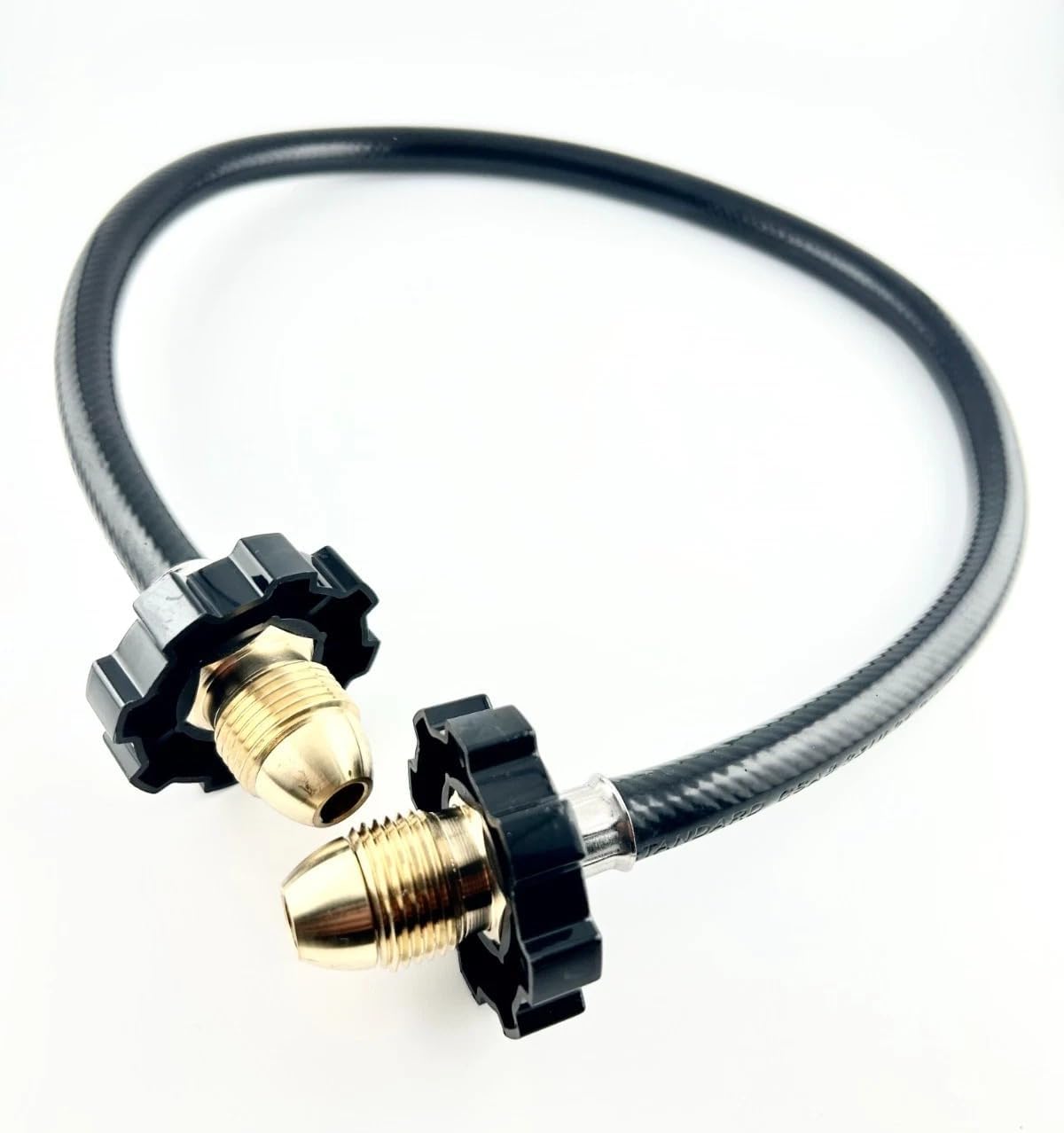 Pigtail Pol To Pol Propane LPG BBQ Grill Rubber Hose 12" INCHES 350PSI
