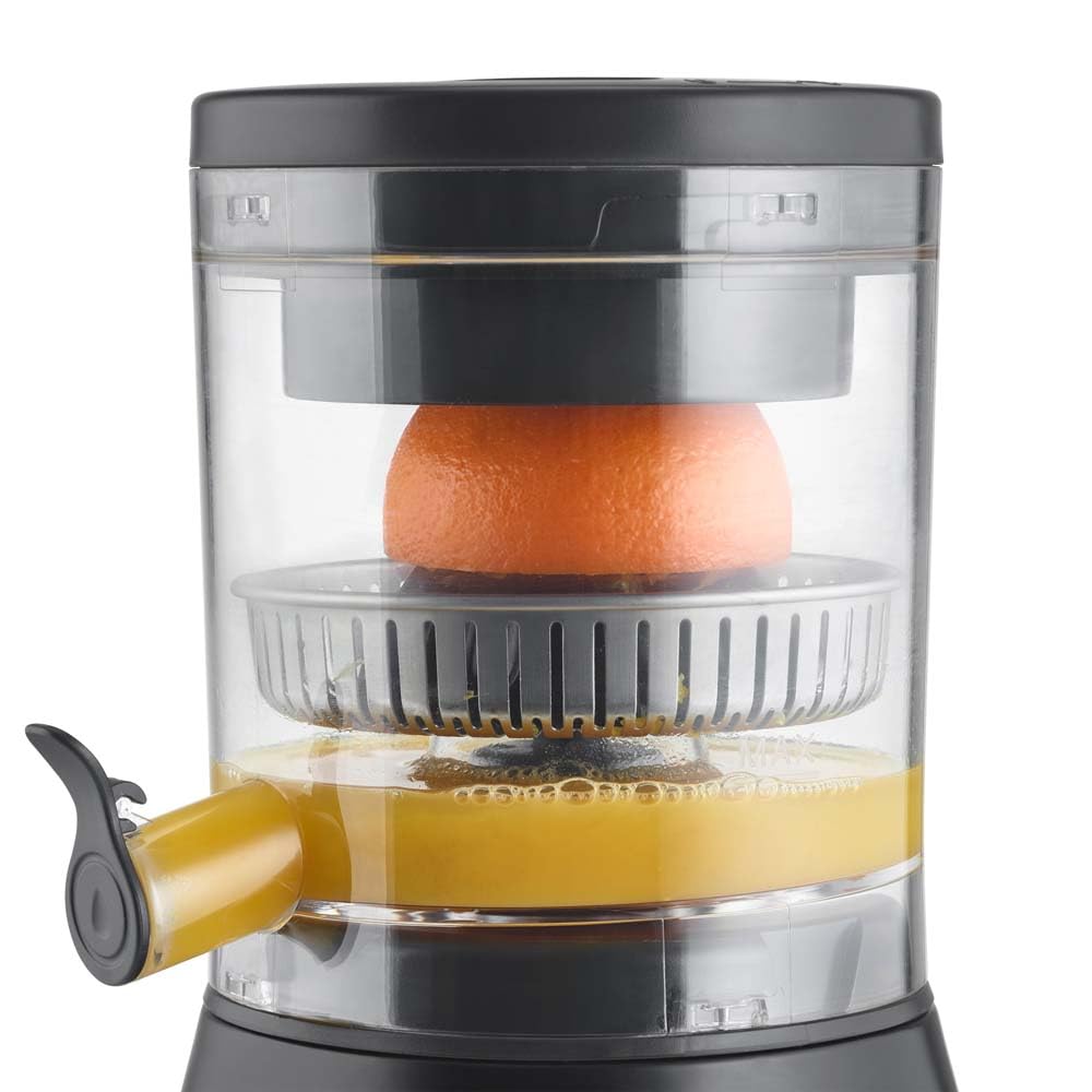 CASO CP 400 Lift - Spremiagrumi elettrico ad alta resa, senza BPA, cono pressa universale per tutti gli agrumi, spremiagrumi, spremiagrumi, lavabile in lavastoviglie