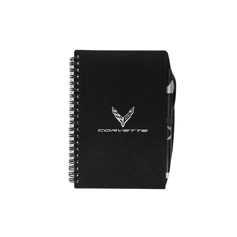 Carnet à spirales Noir C8 SR1 Performance Corvette pour notes