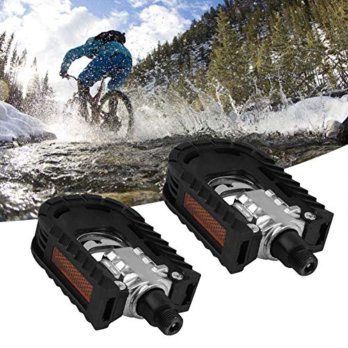 Pedali Pieghevoli Per Bicicletta In Lega Di Alluminio - 1 Paio Universale Per MTB E Bici Da Strada - Antiscivolo Con Riflettori - Colori: Nero, Argento, Oro, Rosso