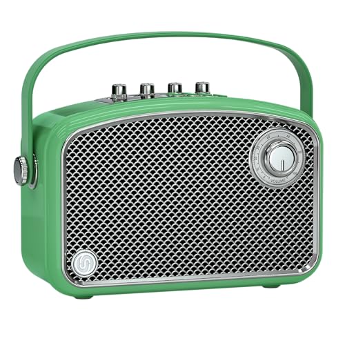 Altavoz Bluetooth 120W Pico Potente Retro Inalámbrico Hi-Fi con Graves Profundos, Doble Chip DSP, Bocina Portátil para Decoración de Hogar, Oficina, Camping, Fiestas, Regalos y Eventos Navideños