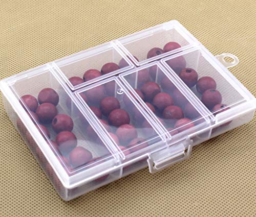 Image of 6 Grids Plastic Organizer Box Storage Container Jewelry Box (4)
