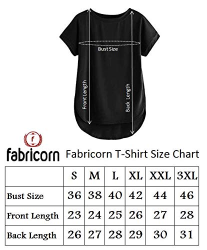 Image of Fabricorn Plain High Low Hem Cotton Tshirt for Women
