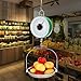 Tada 22LBS Double-Sided Display Mechanical Hanging Scale with Weighing Pan for Farm, Kitchen Food and Produce Weighing