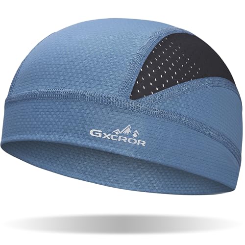 Image of GXCROR Cooling Skull Cap for Men Women Sweat-Wicking Breathable Mesh Liner for Helmets, Summer Cycling Motorcycle