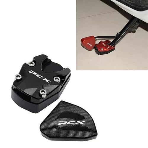 Aleyar PCX160 2025 jk05 kf47 pcx 2025年 エアロックス スタンド プレート スタンド サイドプレート セット 5色 オートバイ (ブラック, セット)