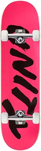 Miniatura 1 de Unity Wet Black Skateboard Complete - Pink - 8.25"