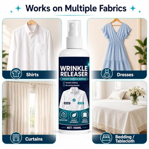 Problema de ropa adherida resuelto con el spray estático de 100 ml no pegajoso 4