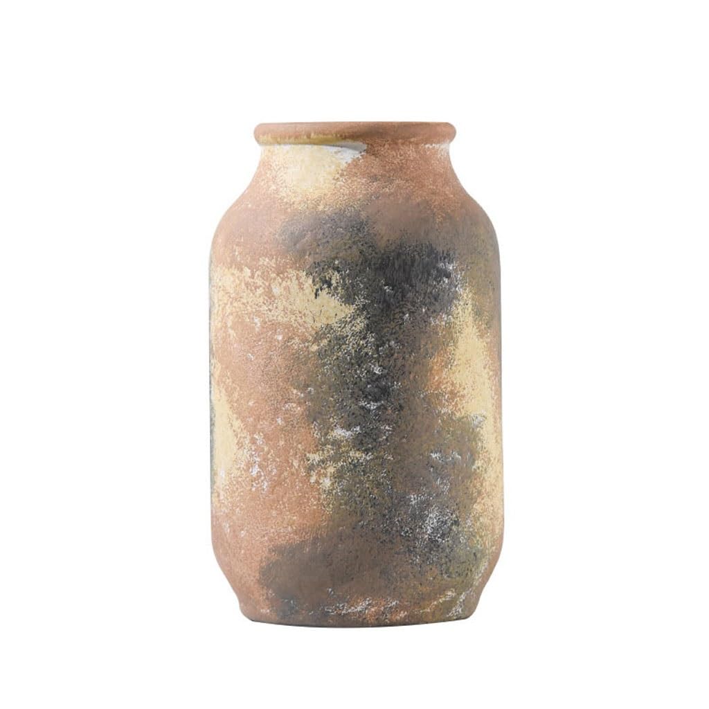 Gfhtrely B Vase Ceramic Vase Dried Flower Flower Arrangement Retro Style Home Living Room Dining Table Ornaments Flower Vases