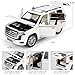 LOVEPOSELY Compatible for 1:18 Scale Collectible Landcruiser LC300 Diecast Model Car, Zinc Alloy Pull Back Toy Car Vehicle with Lights and Sounds for Decoration Adult Boys Girls（White）