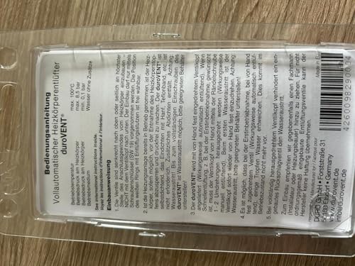 duroVENT Automatischer Heizkörper-Entlüfter im 5er-Set, für 1/2-Anschluss (Vollautomatischer)