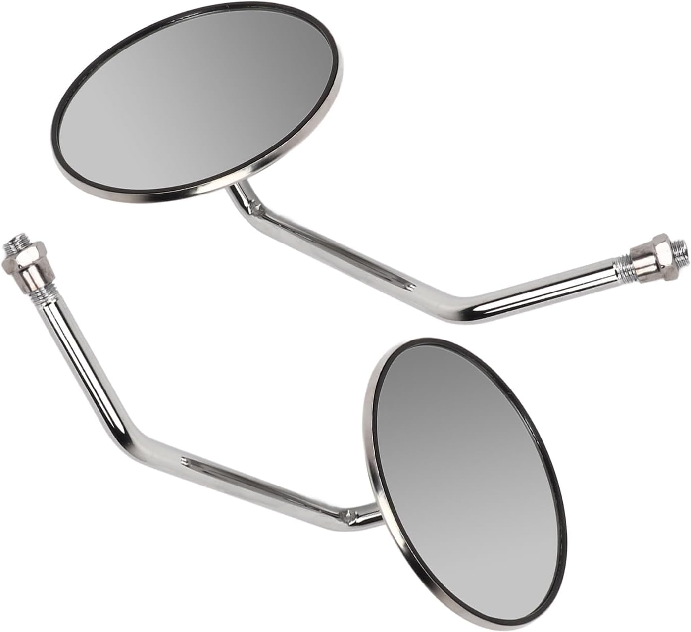 High Definition Clear View Motorcycle Rear View Mirror - Stainless Steel - 2PCS Replacement for Gn125 - Improve Safety and Visibility