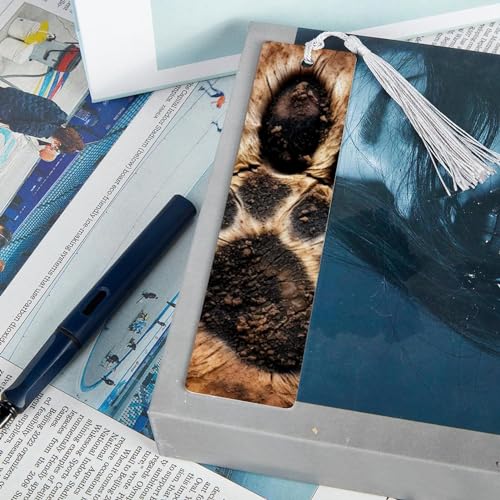 Marque-pages avec pompons et empreintes de pattes, le cadeau idéal pour lecteur