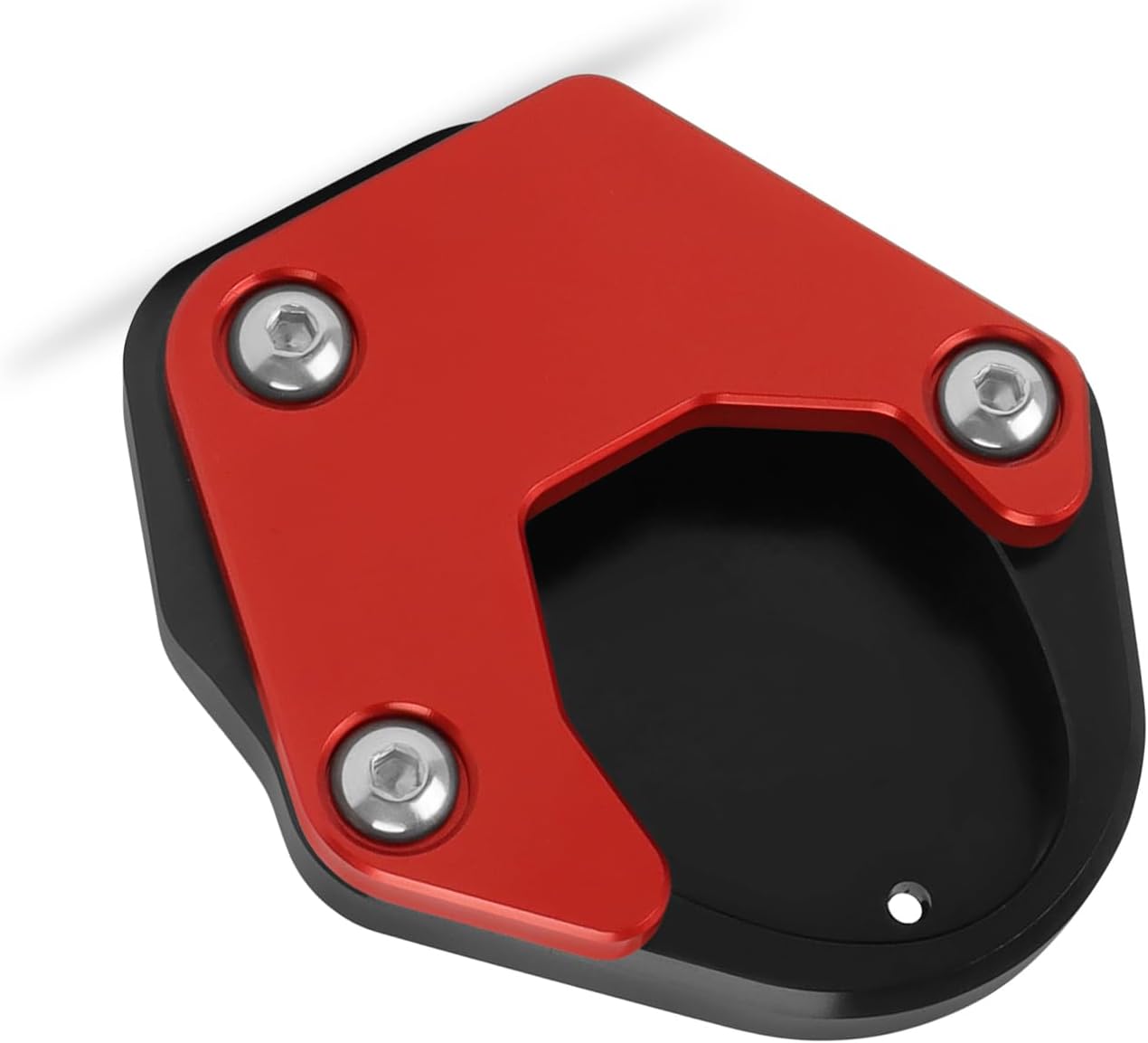 CHIFUN Kickstand Extender Enlarger Pad Side Stand Extension Plate Replacement for Kawasaki Eliminator 500 450 SE 2023 2024+ Side Parking Stand Foot Pad(Red)